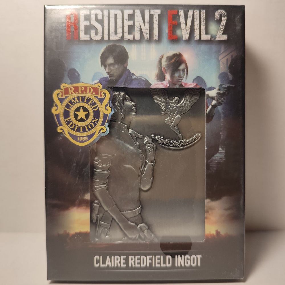 Resident Evil 2 Claire Redfield Metal Card Ingot Limited Edition Official Item